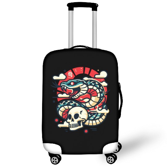 Skull Serpent Luggage Covers