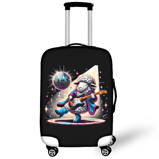 Disco Ball Guitar Sheep Luggage Covers