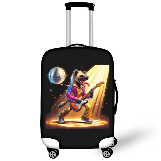 Disco Ball Guitar Hyena Luggage Covers