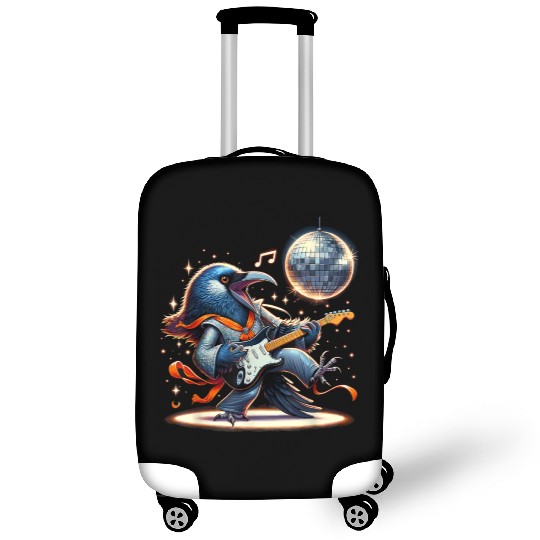 Disco Ball Guitar Raven Luggage Covers