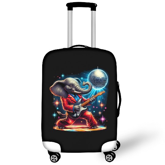 Disco Ball Guitar Elephant Luggage Covers