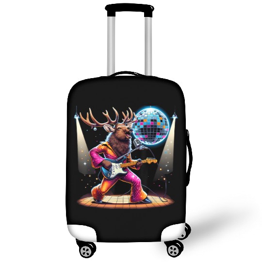Disco Ball Guitar Elk Luggage Covers
