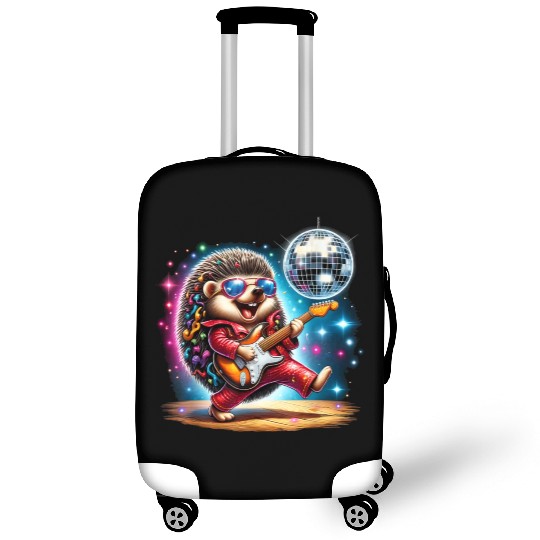 Disco Ball Guitar Hedgehog Luggage Covers