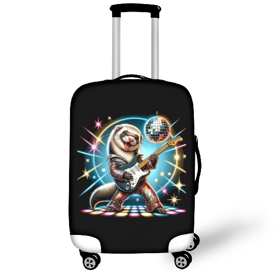 Disco Ball Guitar Ferret Luggage Covers