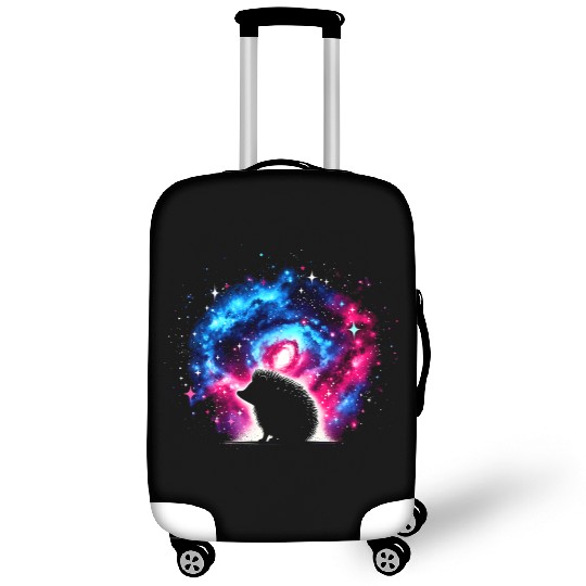 Cool Hedgehog Galaxy Space Art Luggage Covers
