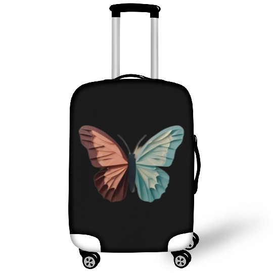Pastel Origami Butterfly Design Luggage Covers