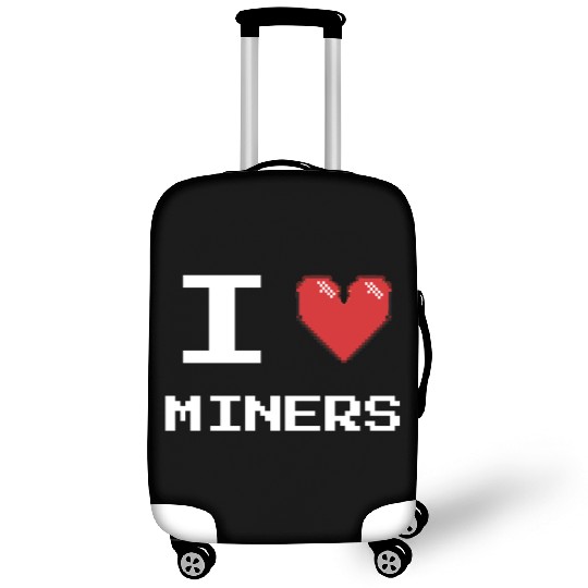 I love Miners Miner Mining Gamer Crypto Luggage Covers