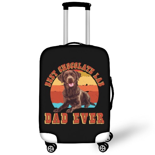 Brown Labrador BEST CHOCOLATE LAB DAD EVER Men Luggage Covers