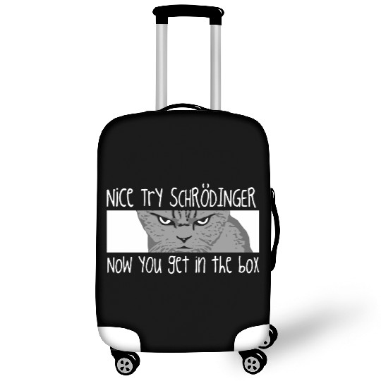 Schrodingers Cat Funny Quantum Physics Science Luggage Covers