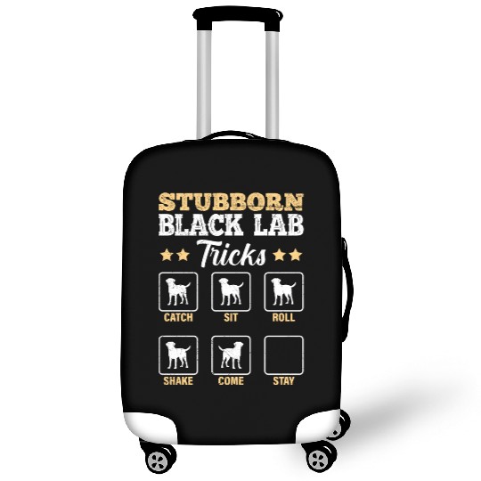 Labrador STUBBORN BLACK LAB TRICKS Labrador Luggage Covers