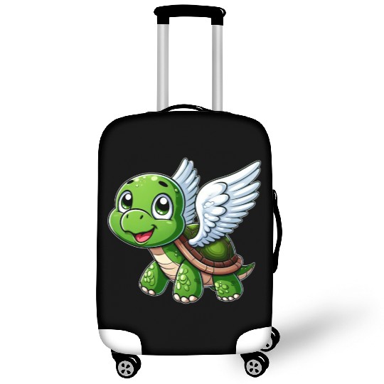 Turtle Angel Wings Halo Farm Farmer Luggage Covers