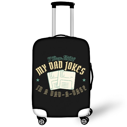 Funny dad jokes from son or daughter fathers day Luggage Covers