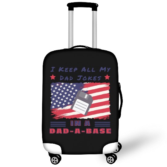 Funny dad jokes from son or daughter fathers day Luggage Covers