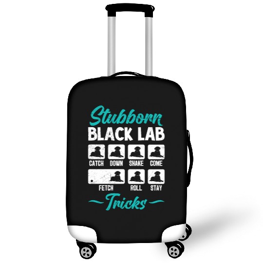 Labrador STUBBORN BLACK LAB TRICKS Labrador Luggage Covers