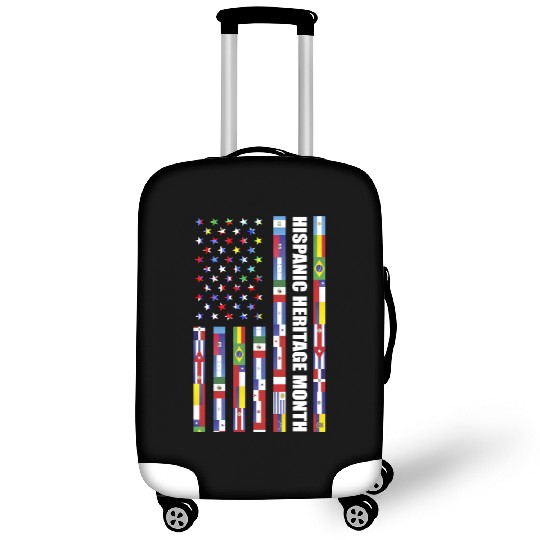 Hispanic Heritage month USA Flag all Countries Luggage Covers