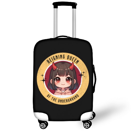 Queen of underground mean girl cute kawaii design Luggage Covers