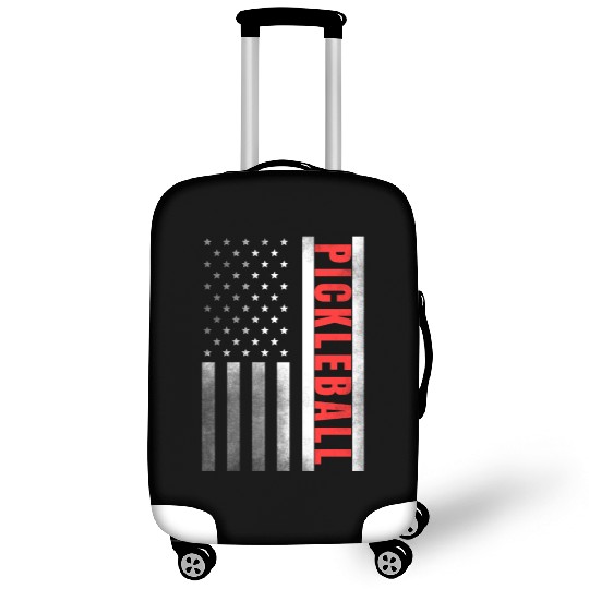 Pickleball Vintage US Flag Proud Pickleball Luggage Covers