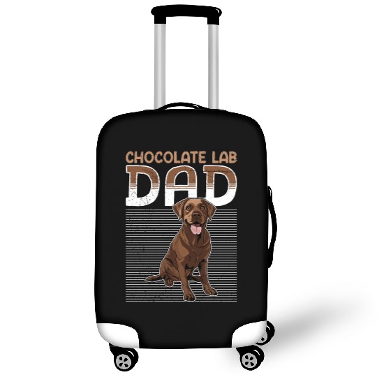 Labrador CHOCOLATE LAB DAD Labrador Owner Luggage Covers