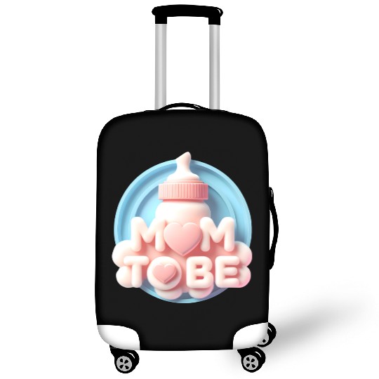 Cute Mom To Be Baby Announcement Design Luggage Covers