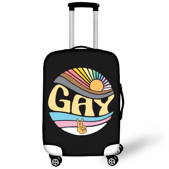 Vintage Gay Lesbian Pride Month - Groovy LGBT Luggage Covers