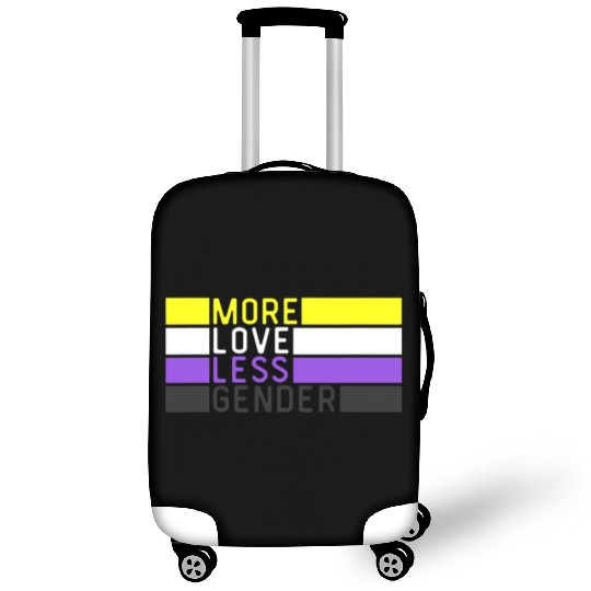Non Binary Pride NB More Love Less Gender LGBTQ Luggage Covers