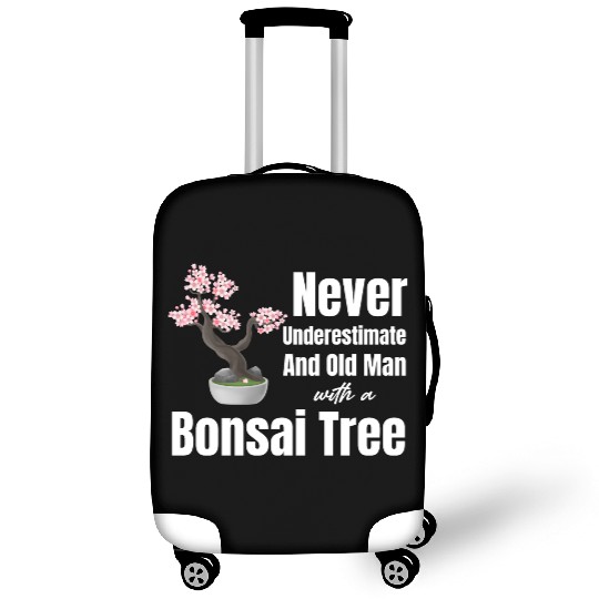 Never Underestimate An Old Man With A Bonsai Tree Luggage Covers