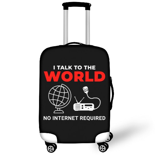 Amateur Ham Radio Operator Radio Waves Frequency Luggage Covers