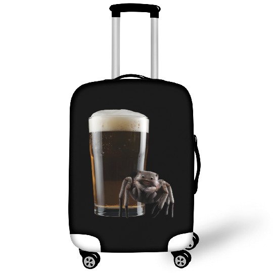 Spider Drinking Beer Realistic Luggage Covers