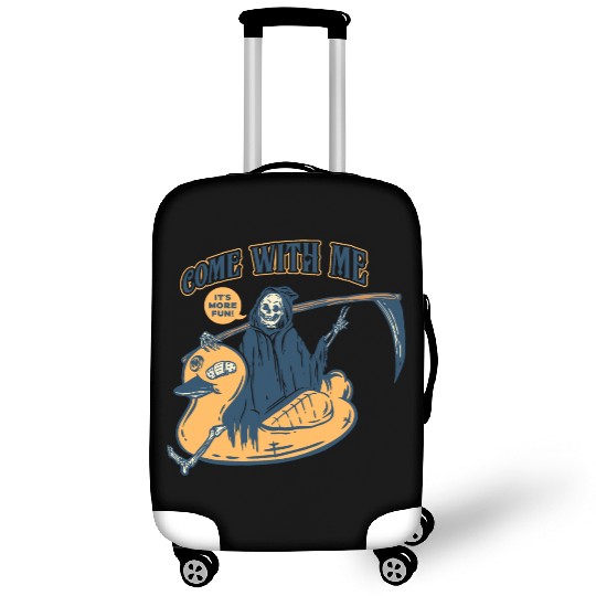 Death Duck Pool Luggage Covers