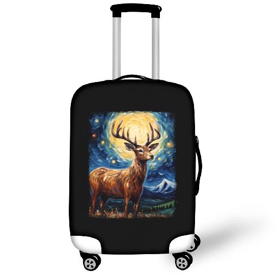 Deer Hunter Deer Hunting Starry Night Painting Luggage Covers