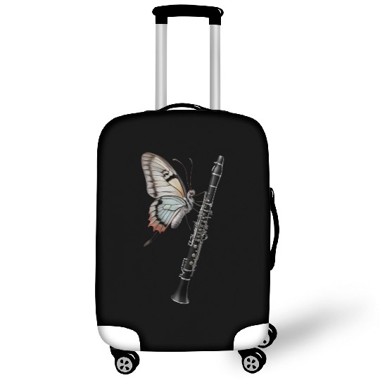Butterfly Playing Clarinet Realistic Luggage Covers