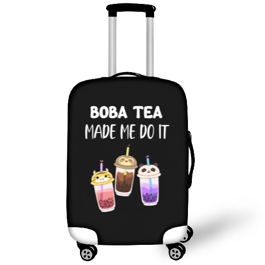 Boba Tea Made Me Do It Bubble Japan K-pop Korean Luggage Covers