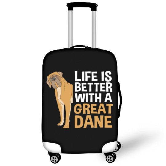 Funny Dog Lovers Life Is Better With A Great Dane Luggage Covers