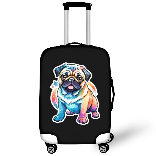 Pug Watercolor Luggage Covers