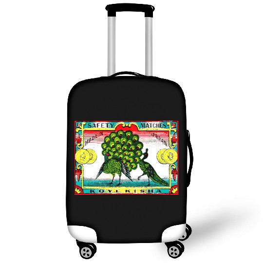 Japanese Safety Matches Matchbox Art Peacocks Luggage Covers