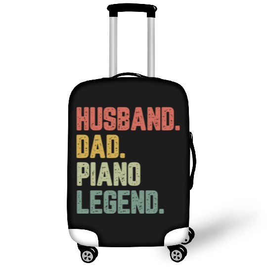 Husband Dad Piano Legend Funny Father Luggage Covers