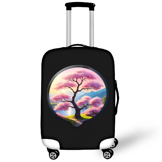 Blooming Cherry Blossom by Riverbank Luggage Covers