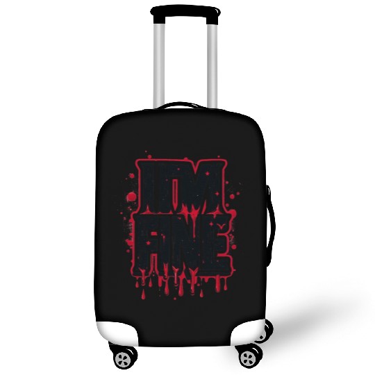 i'm fine Luggage Covers