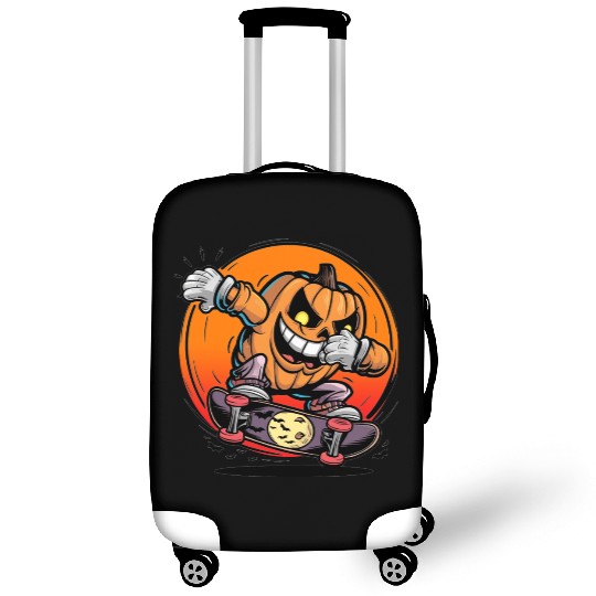 Halloween jack o lantern dabbing Luggage Covers