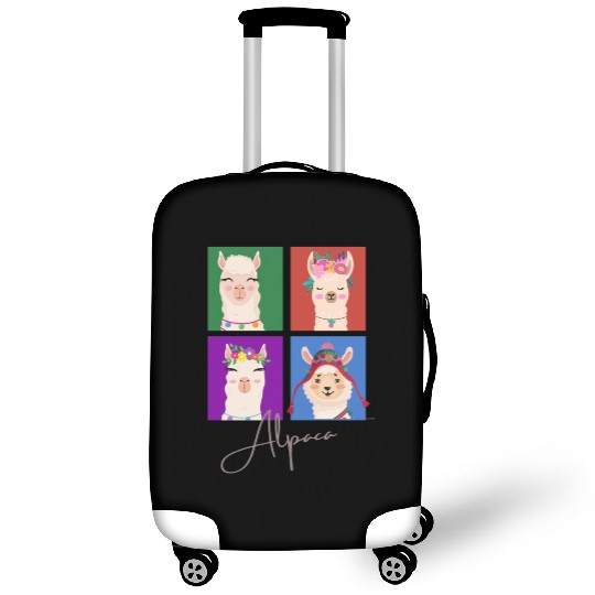 Four squares Alpaca Luggage Covers
