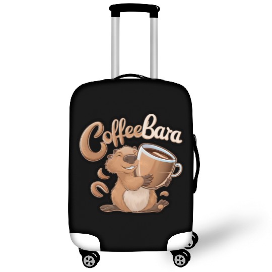 Coffeebara Capybara Coffedrinker Luggage Covers