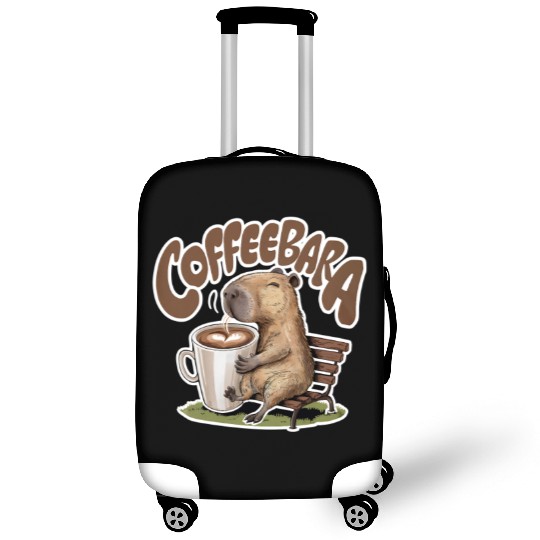 Coffeebara Capybara Coffedrinker Luggage Covers