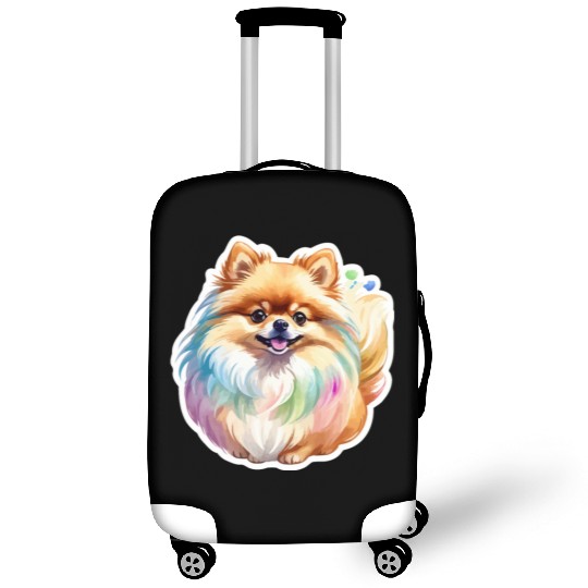 Pomeranian Watercolor Luggage Covers
