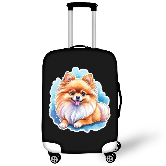 Pomeranian Watercolor Luggage Covers