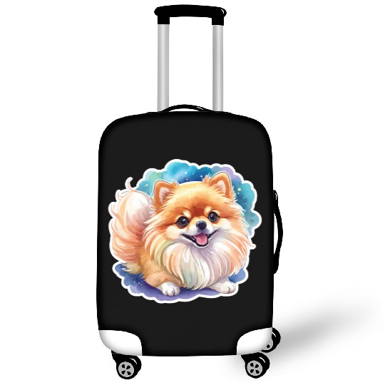 Pomeranian Watercolor Luggage Covers