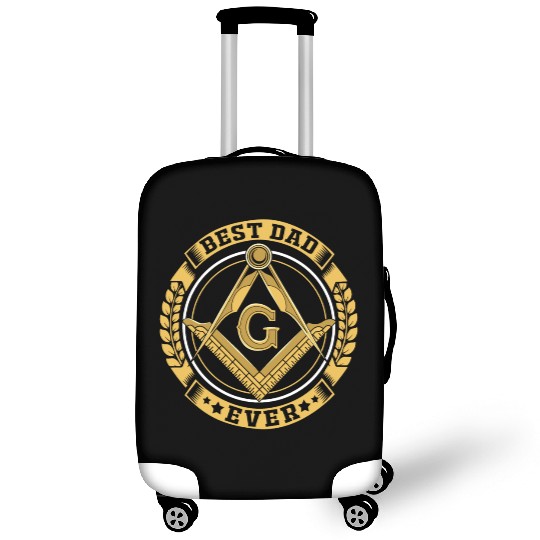 Vintage Freemason Best Dad Ever Master Masonic Dad Luggage Covers