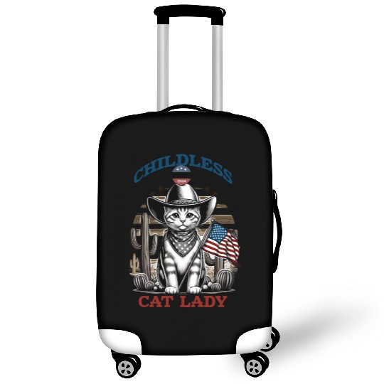 VOTE Like a Childless Cat Lady Funny Voting Kamala Luggage Covers
