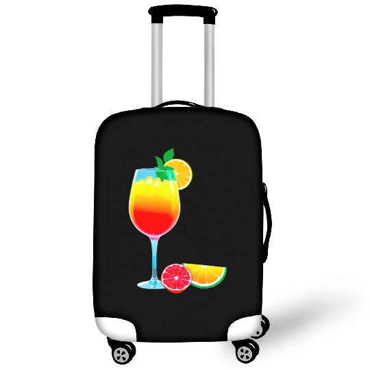 Colorful Cocktail with Fruit Garnish Luggage Covers