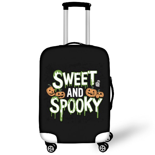 Sweet and Spooky - Sweet Halloween Saying Luggage Covers