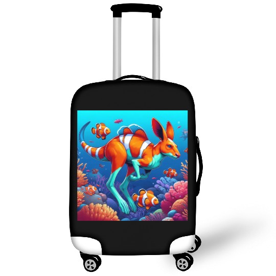 The kangaroo-clown fish Luggage Covers